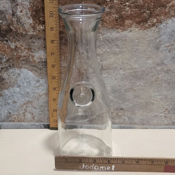 VTG Anchor Hocking 1 Liter Glass Bottle Jar Carafe Decanter Milk Water - Picture 10 of 10
